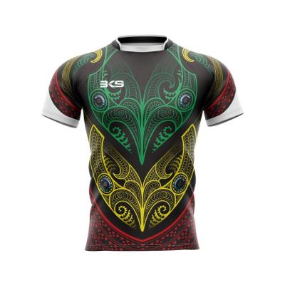 China Breathable Custom Unisex 100% Polyester Sportswear Rugby Tank Top Sublimation Printing for sale