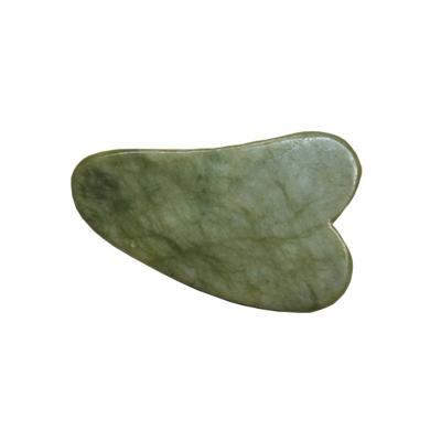 China New Jade Roller Gua Sha Scraping Massage Tool Jade Roller Scraping Tool Natural Heart Shaped Facial Eye Neck Beauty Roller Wrinkle Anti Aging Stone Removal for sale