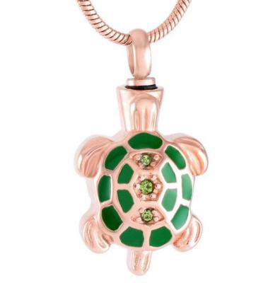 China Other High Quality Stainless Steel Turtle Shaped XM-007 Wholesale Cremation Jewelry Cat Necklace For Pet Plush Necklace for sale