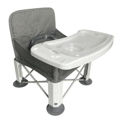 China Portable Popular Baby Eat Table And Referee Chairs Baby Feeding Chair Portable Kids Booster Seat With Tray Camping for sale