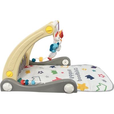 China Hot Selling Early Learning Musical Educational Game Mat With Piano Babies Activity Game Guardrail Pedal Piano For Baby for sale