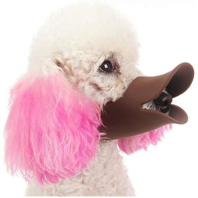 China Anti Bite Dog Duck Mouth Shape Muzzle Durable Comfortable Soft Quack Muzzle for sale