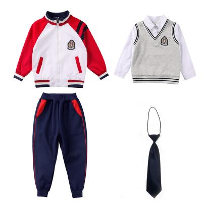 China New Logo School Uniforms Tracksuits Cheap Custom Made School Style Kids Tracksuits Uniform 2021 for sale