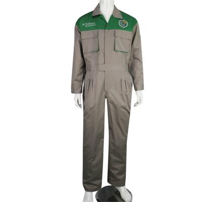 China Wholesale Cotton Gray And Green Painter Suit Coveralls New Design Safety Coverall Suit for sale