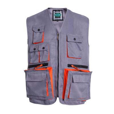 China Breathable Anti-wrinkle Multiple Pockets Invest Fishing Vest Pockets Custom Multi Pockets Invest for sale