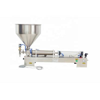 China 500-5000ml semi-automatic pneumatic full beverage filling machine for hand-sanitizer, alcohol, cream, cosmetic and paste products for sale