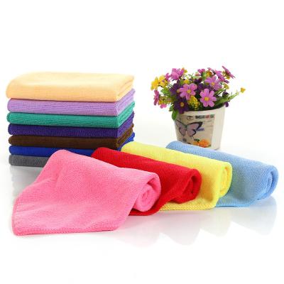 China Microfiber Car Towel Washable Edgeless Detailing Seam Cleaning Towels For 40x40 Cloth Drying Washing High Quality Cloth for sale