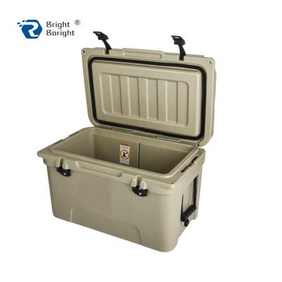 China ODM 45QT Waterproof Heavy Duty Rotomolded Ice Chest Box Hard Cooler Insulation For Marine Hunting With Splitter r Tic for sale