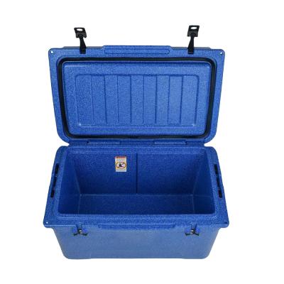 China Waterproof 65QT Ice Food Grade Dry Ice Cooler Storage Box With Handles for sale