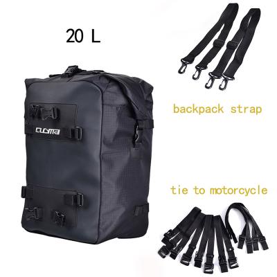 China CUCYMA Motorcycle 20L Luggage Bag Trunk Saddlebag Tail Bag Waterproof With Straps Waterproof Motorcycle Travel Seat Bag for sale