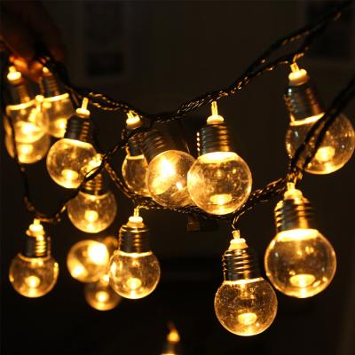 China Christmas Decoration 6 Light Bulbs LED Bulb String Light / Christmas Scallop Lighting Indoor And Outdoor 20 Meters for sale