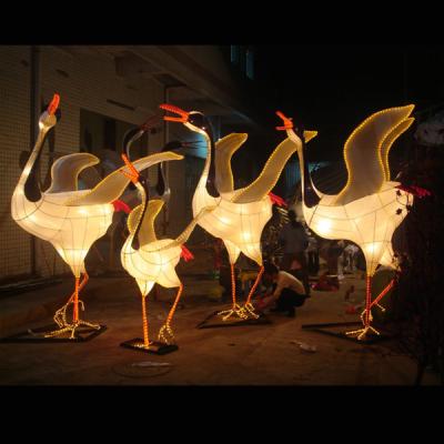 China Mid-Autumn Daytime Lit Crane Lanterns for Mid-Autumn Decoration for sale