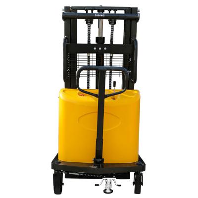 China Hotels 2ton 1600mm Semi electric wire rope pallet stacker parameters table on sale in china good quality for sale