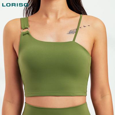 China New Eco Friendly Sports Bra Wear Breathable Design Recycled Fabric Yoga Bra Top Fitness for sale