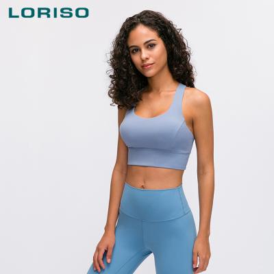 China 2020 New Breathable Women Around Collar Straps Professional Training Gym Fitness Workout Yoga Cross Bra for sale