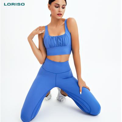 China 2021 new 2 piece tik tok women set breathable cycling training yoga Running leggings and sports bra set for sale