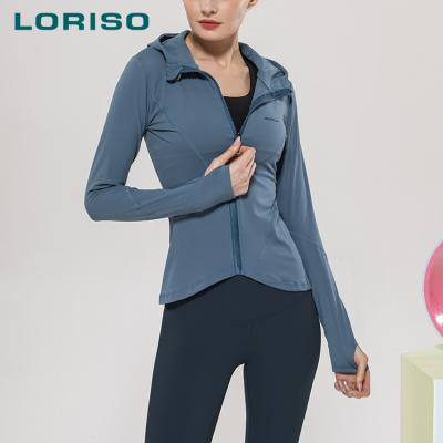 China 2020 Autumn Winter Women's Breathable Women's Zipper Fitted Workout Fitness Sport Yoga Running Jackets For Women for sale