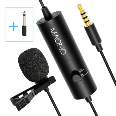 China Hot Selling Black Omnidirectional Maono Lavalier Microphone Mic Lapel Lavalier Microphone Lavalier Microphone for sale