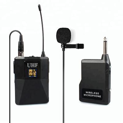 China Professional headset microphone low price high sensitivity UHF lavalier wireless microphone system for sale