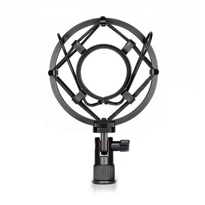 China 180 Degree Resistance ABS And Adjustable Black Plastic Rubber Microphone Shock Mount for sale