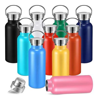 China Business Creative 304 stainless steel vacuum cooling sports water bottle outdoor American big mouth thermos cup spray available for sale