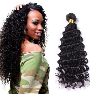 China Top Quality Unprocessed Indian Straight Wave Virgin Hair Weaving Curly Deep Wave Bundles for sale