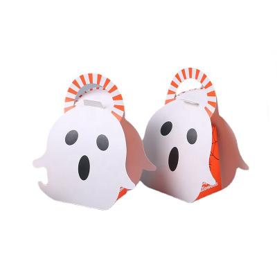 China Disposable Small Candy Packaging Container Cartoon Halloween Party Paper Cake Boxes For Birthday Party for sale