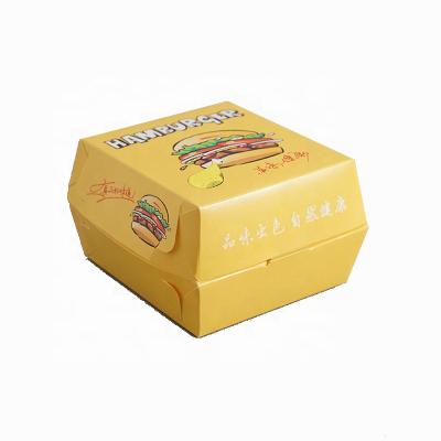 China Disposable Food Containers Disposable Paper Clamshell Take Out Box Custom Hamburger Boxes For Appetizers Or Desserts Serve Sliders for sale