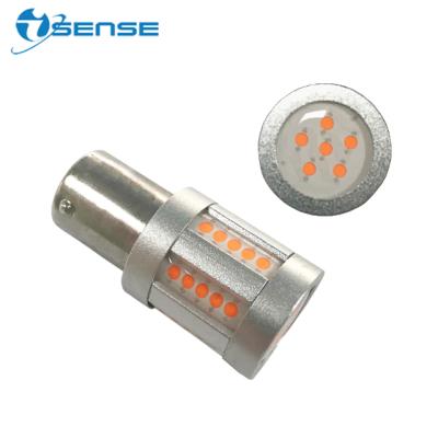 China Turn Signal Light Bulb 1156 ba15s bau15s P21W PY21W LED S25 Automotive Led Bulb Turn Light Bulbs Amber Yellow 12v 24v Light for sale