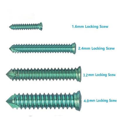 China Quality China Manufacture Titanium Pets Guaranteed Pets Fixed 1.6/2.4/3.2/4.0mm Screw for sale