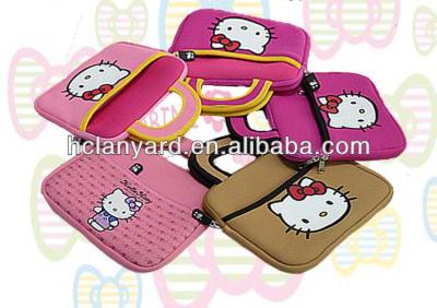 China 2017 costomized neoprene hello-kitty neoprene tablet laptop sleeve for ipad / phone for sale