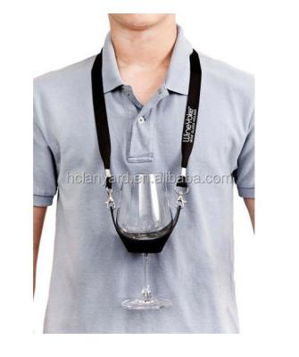 China Advertising Acrylic Wine Glass Holder Lanyard Wine Rack for sale