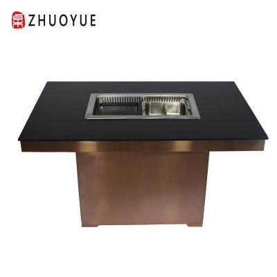 China Modern factory hot - selling products of Korean restaurant smokeless grilled shabu one for sale