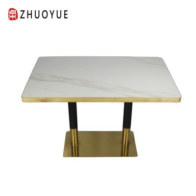 China Modern Hot Sellers Use Chinese Restaurant Rock Slab Tables for sale