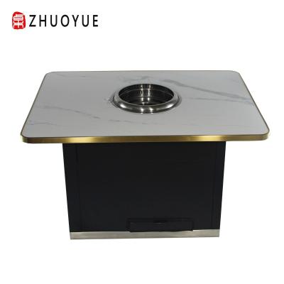 China A modern smokeless barbecue table with a built-in filter is the hot seller of 2022 for sale