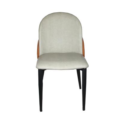 China Modern Wholesale Cheap Wear Resistance PU Yellow And Gray Chair Leather For Home Furniture Dining Chair for sale