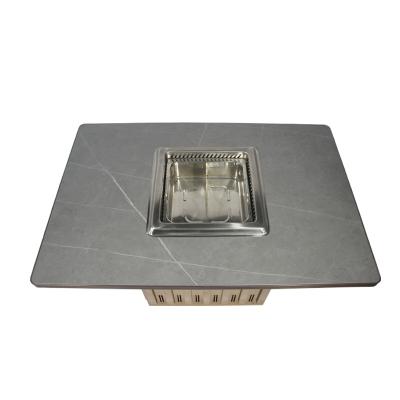 China Modern factory's best-selling products are commercial smokeless hot pot restaurant tables for sale