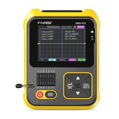 China FNIRSI Digital Handheld Oscilloscope Residual Voltage Transistor Tester 2 in 1 DSO-TC2 PWM Rectangular Wave Output Oscilloscope for sale