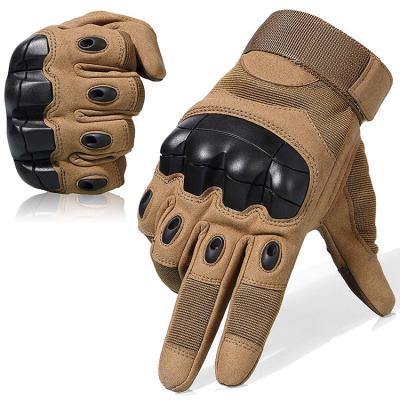 China Comfortable Full Finger Best Price Protect Full Finger Touch Screen Hard Knuckle Military Tactical Gloves for sale