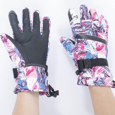 China Finger Gloves Ski Gloves Outdoor Thickened Sports Waterproof Gloves Touch Screen Mounting Anti Slip Curved Fingers for sale