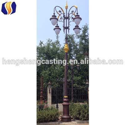 China Decorative Lamp Post CE Certificate Die Cast Aluminum Outdoor Garden Lighting Lamp Post for sale