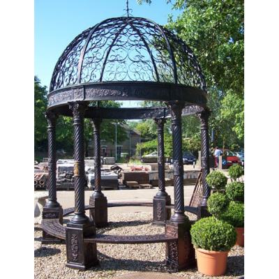 China Villa Botou hengsheng supplied hot dip galvanized cast iron gazebo HS-C-47 for sale