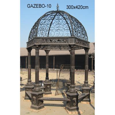 China Other China Supplier 300*420cm Greenhouse Garden Cast Iron Gazebo for sale