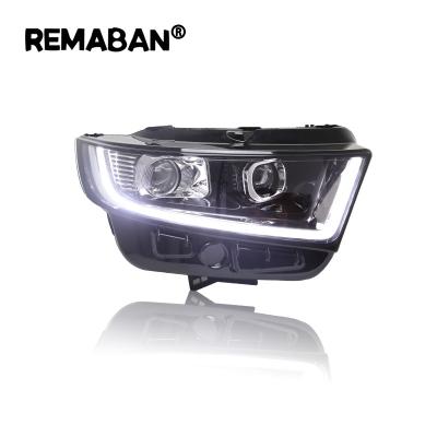 China 2015-2019 Year For Ford Edge Front Lamps LED Black Housing With Moving Dynamic LED Turning EDGE for sale