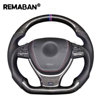 China Sports car spare parts factory sale steering wheel suitable for BMW 1/3/4/5/7 series x5 x6 x3 GTI upgrade carbon fiber steering for sale