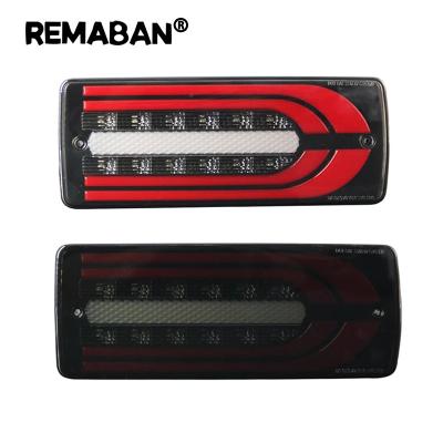 China LED REMABAN For Benz Assembly Rear Fog W463 G500 G550 G55 90-15 Taillight G-Class LED Turn Signal Kit Running Dynamic Led Tail Lights for sale