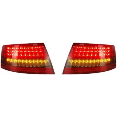 China For Audi A6L A6 2005-2008 Tail Lights Back Rear Lamp Tunning Case LED Tail Lamp Assembly Red White A6 for sale