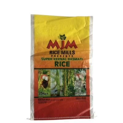 China 2022 factory price 25kg 50kg moisture proof bopp laminated pp woven thailand rice bags for sale