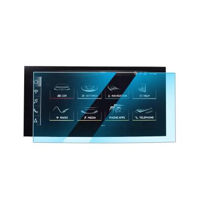 China Explosion proof for Audi Q7/Q8 central control navigation instrument display screen blue glass tempered protective film for sale