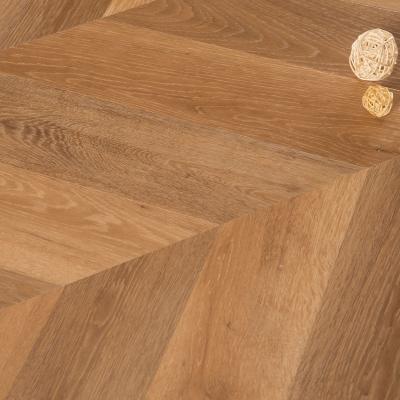 China Cheap Price 12mm V-Groove AC4 HDF Art Parquet Anti-Slip Flooring Fish Bone Laminate for sale